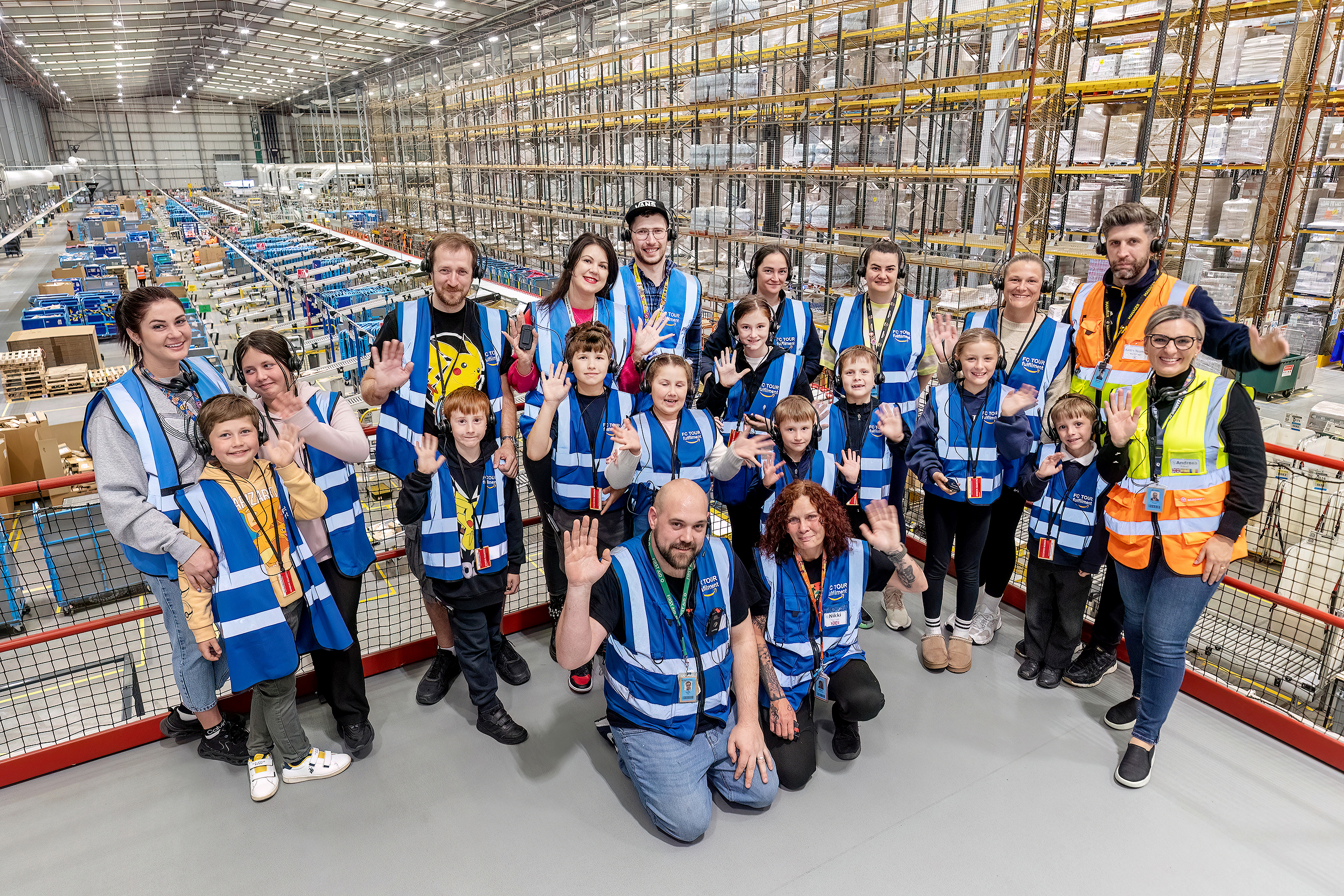 Peterborough school goes behind the scenes at Amazon