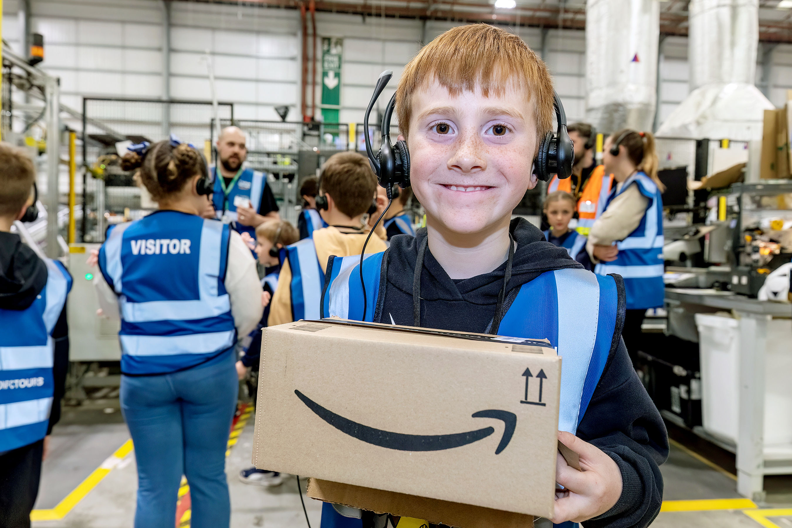 Peterborough school goes behind the scenes at Amazon
