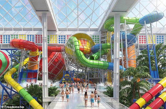 Water parks and other entertainment facilities will keep families occupied