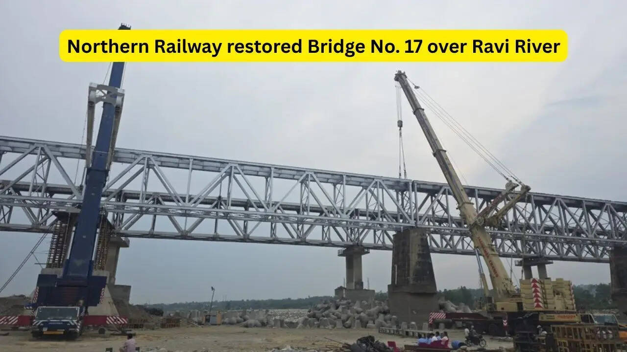 Ravi Bridge reopens: After long months of disruption, Jammu rail ...