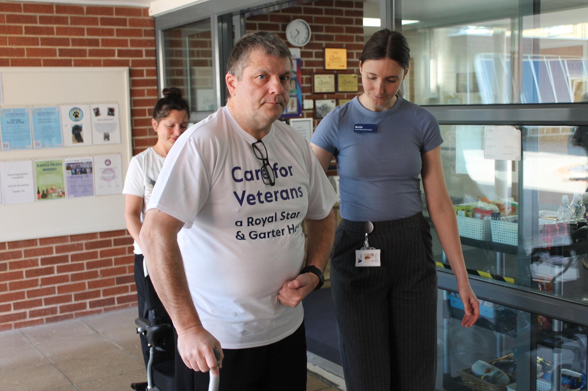 Paralysed RAF veteran vows to walk across Worthing 10K finishing line ...