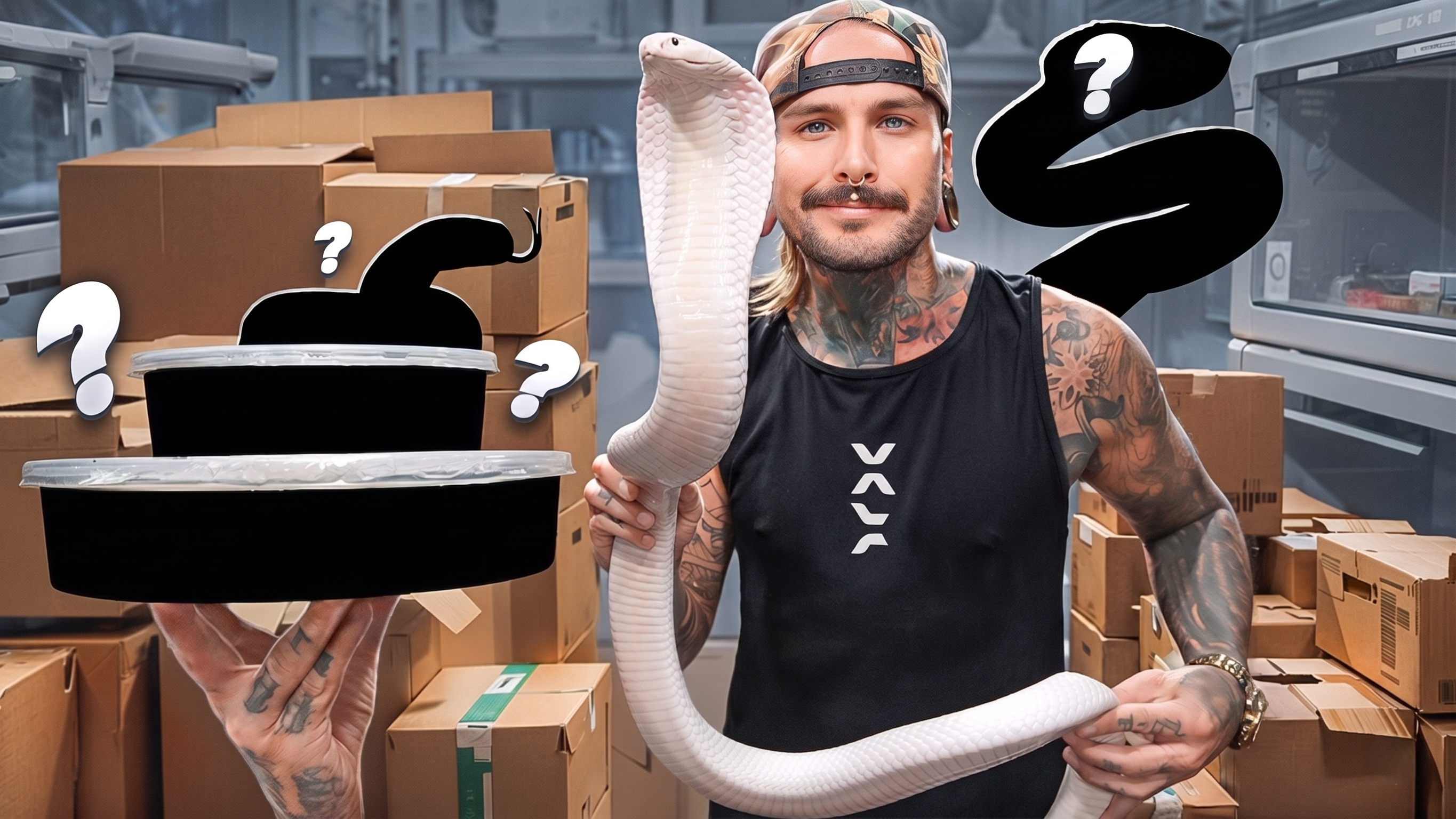 Venomous snakes arrived in cardboard shipping boxes