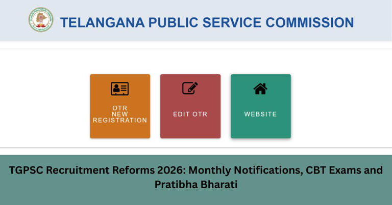 TGPSC recruitment reforms 2026: Monthly notifications, CBT exams and ...