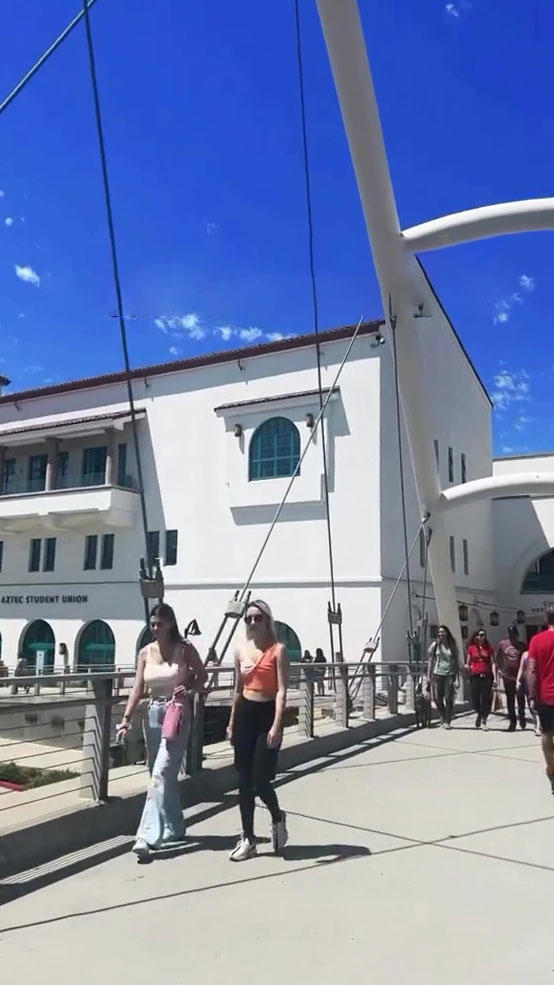 Students erupt as San Diego State University brings in massive ...