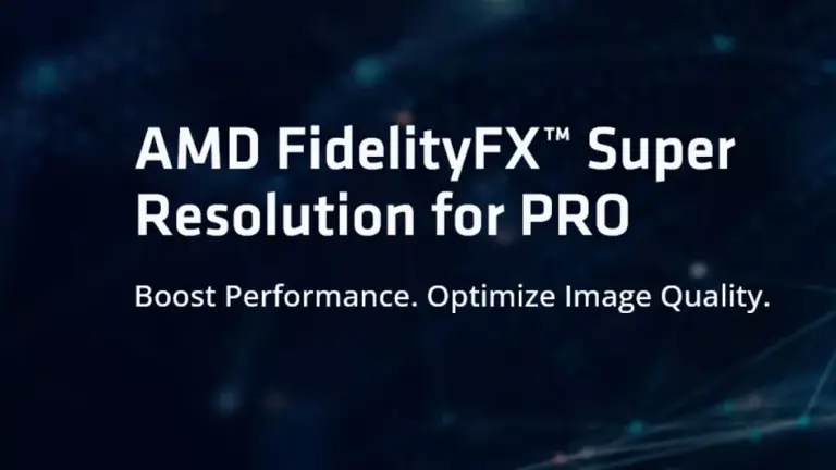AMD details FidelityFX Super Resolution for professional use