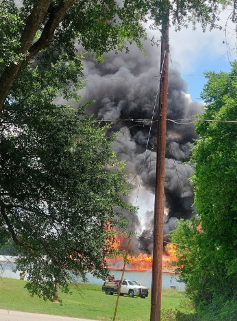 Firefighters battle large fire at Frankston gas station