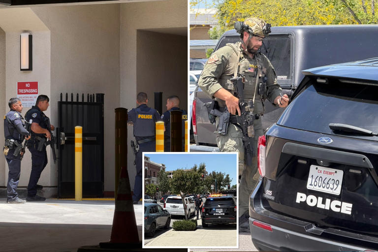 Bakersfield bank robber with bombs strapped to his body holds hostages ...
