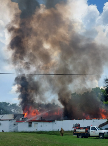 Firefighters battle large fire at Frankston gas station