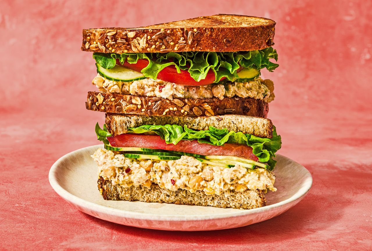 A recipe image of Chickpea-Cucumber Sandwich