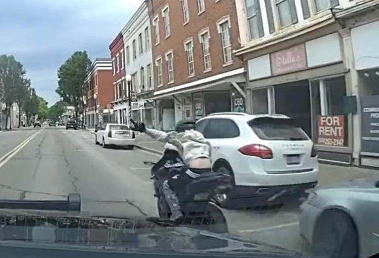 Police search for motorcyclist after high-speed chase