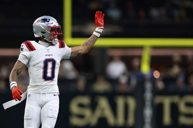 New England Patriots cornerback Christian Gonzalez