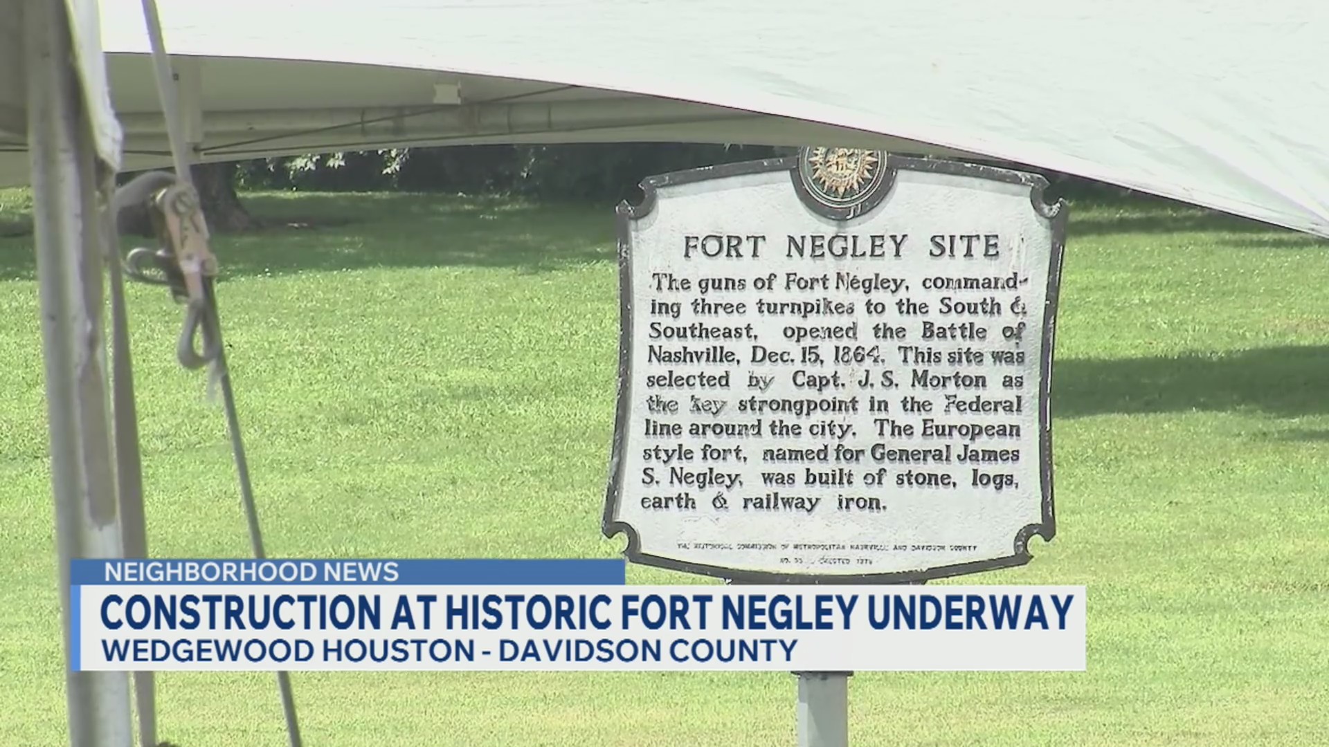Construction at historic Fort Negley site underway