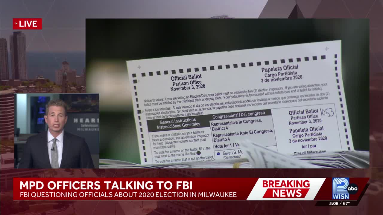 FBI questions several Milwaukee police officers about 2020 election