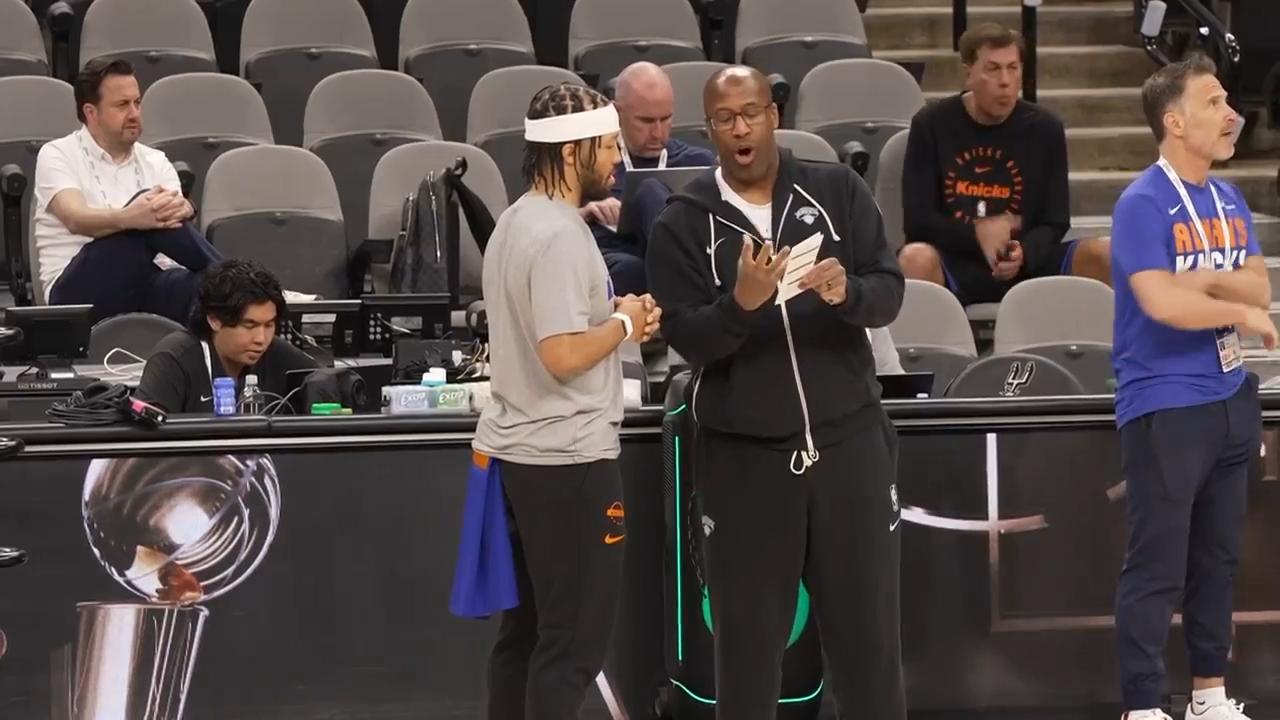 Mike Brown's Knicks work out ahead of NBA Finals
