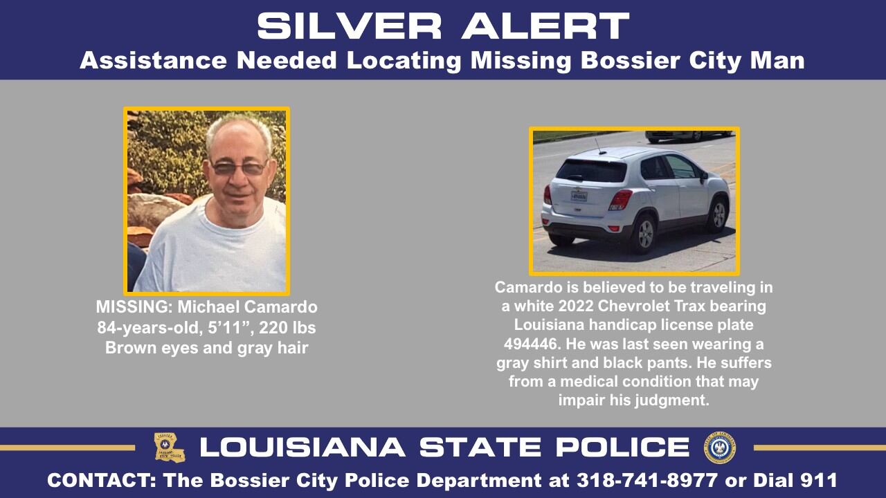 Silver Alert issued for missing 84-year-old man with dementia