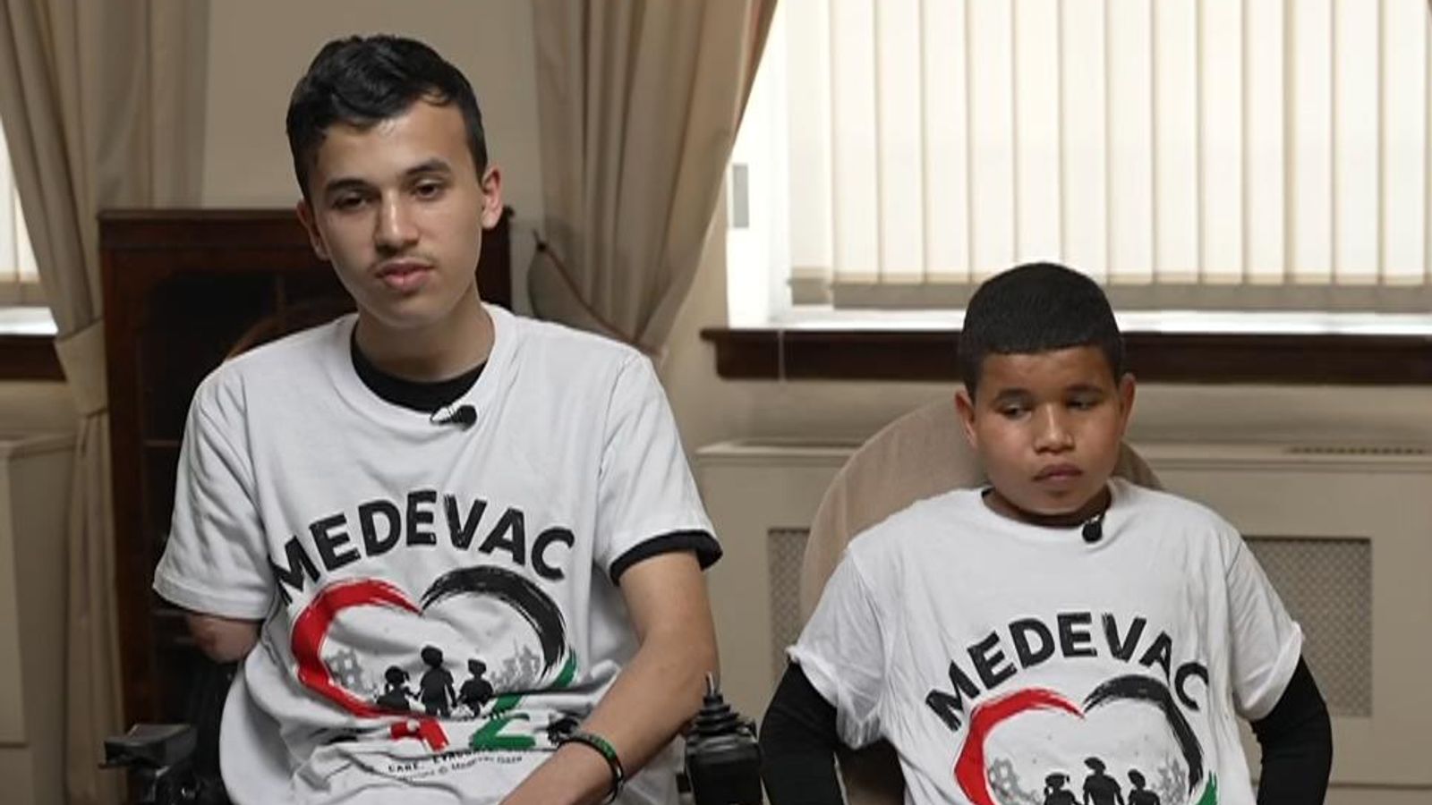 Obaida (left) and Mahmoud feel let down by Sir Keir Starmer