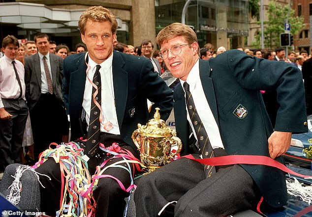 The Eastwood club has sanctioned the woman over the incident – but World Cup-winning Wallabies legend Nick Farr-Jones (pictured right) praised her for standing up for her son