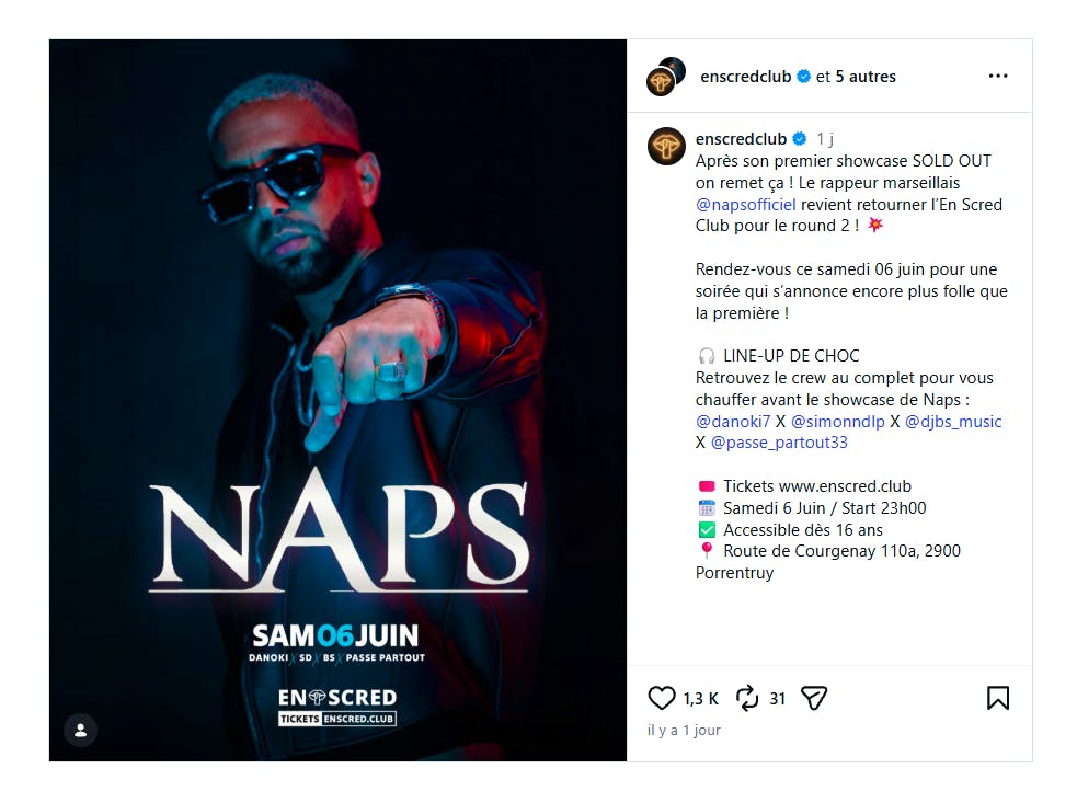 À peine annoncé, le concert controversé de Naps est déjà annulé