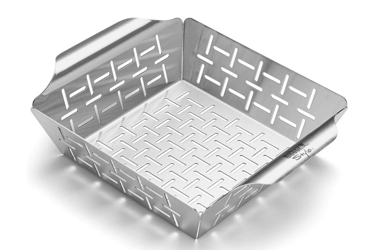 Weber Style Small Stainless Steel Vegetable Basket