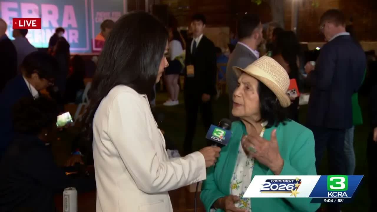 California primary election: Civil rights icon Dolores Huerta backs ...