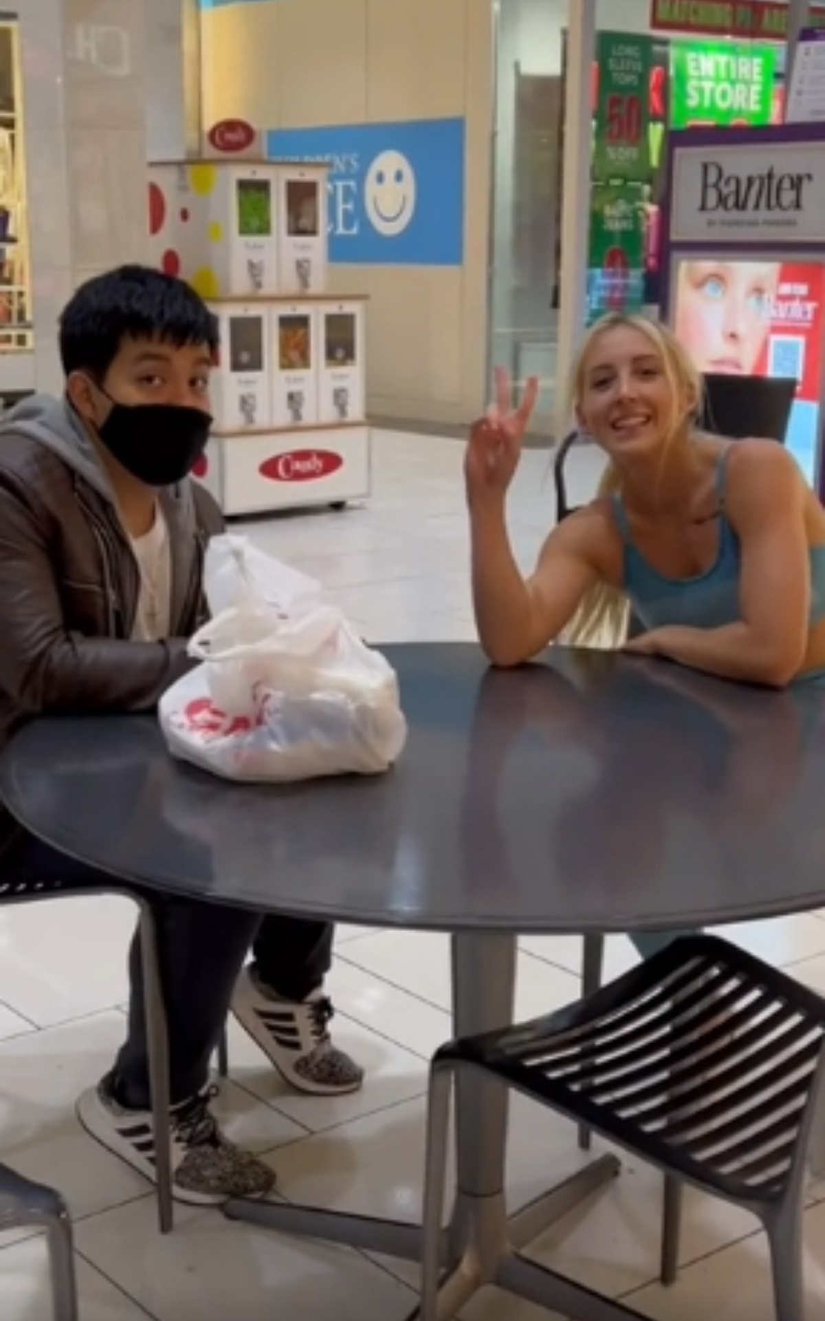 Taking pictures with strangers prank