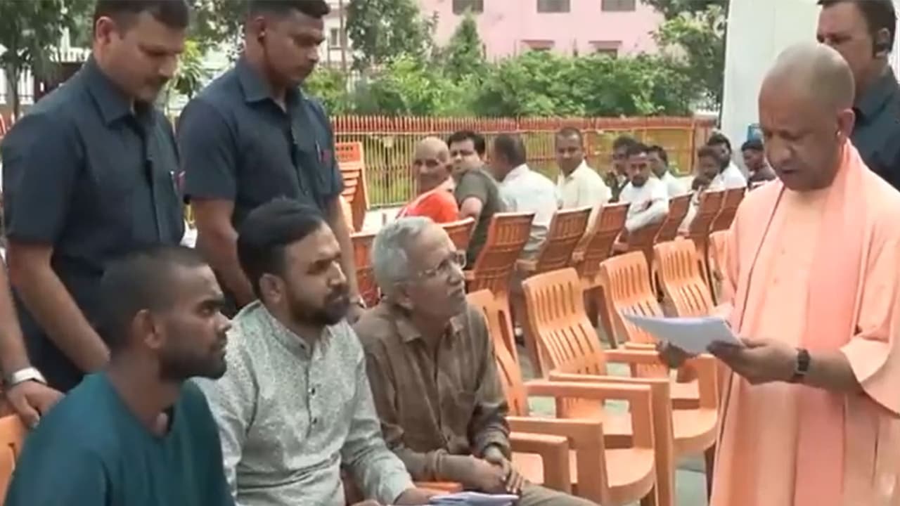 Yogi Adityanath holds 'Janta Darshan', interacts with citizens in Gorakhpur