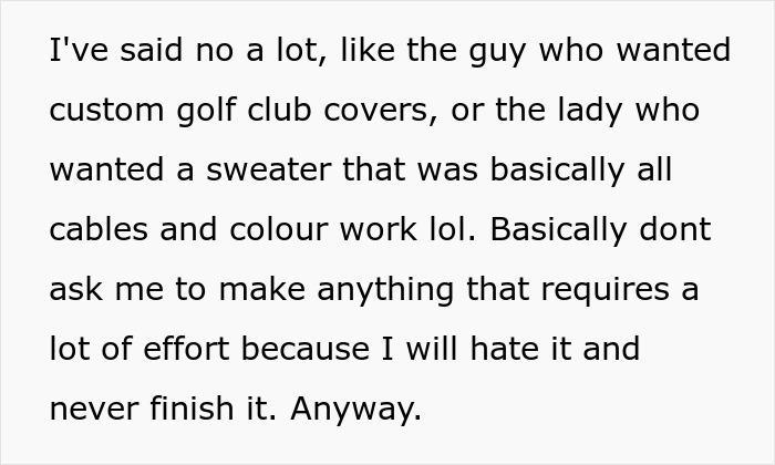 Woman forced to stop knitting at work after an entitled coworker's ...