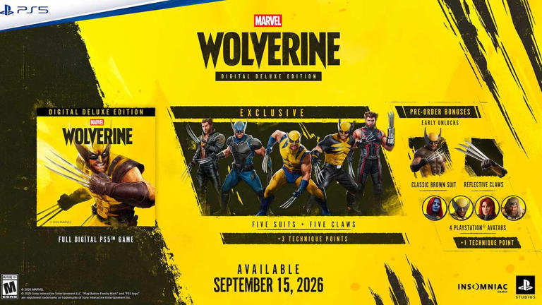 Marvel's Wolverine pre-order guide: Everything included in each version
