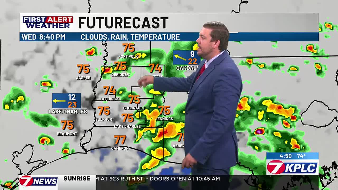 First alert forecast: Periods of showers and storms this afternoon ...