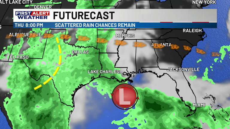 First alert forecast: Periods of showers and storms this afternoon ...