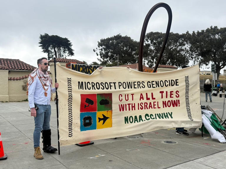 Protesters condemn Microsoft's AI data centers for community harm