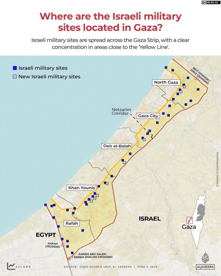Israel is building more military posts in Gaza, satellite imagery shows
