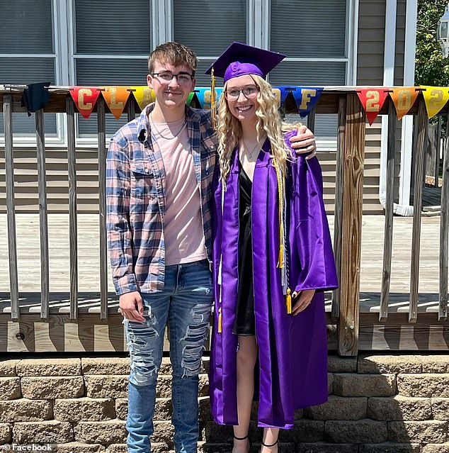 Johnathan, seen with his sister Ryle, said he was 'incredibly thankful to have had such an amazing, loving and caring family throughout my entire life'