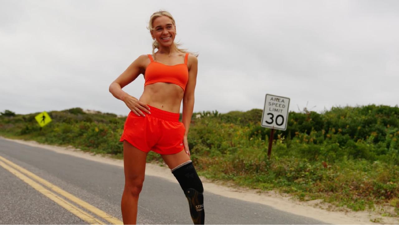 Paralympic swimmer Ali Truwit is training for the New York Marathon for ...