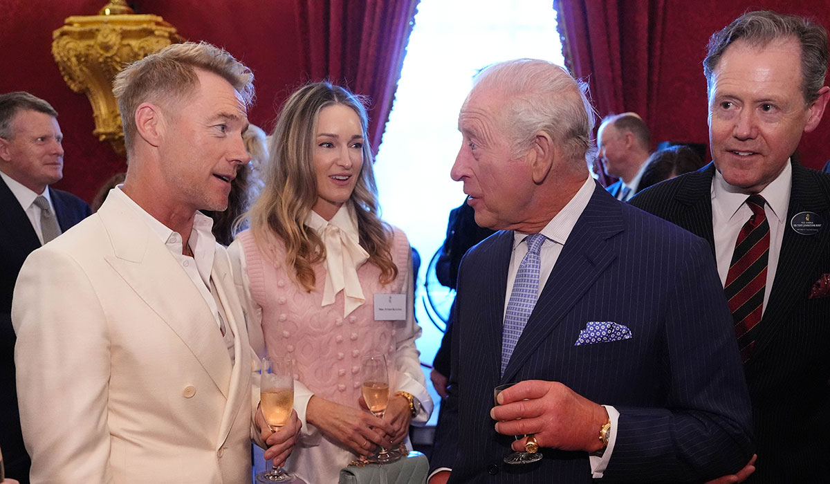 Ronan Keating and Storm make quite the entrance to meet King Charles