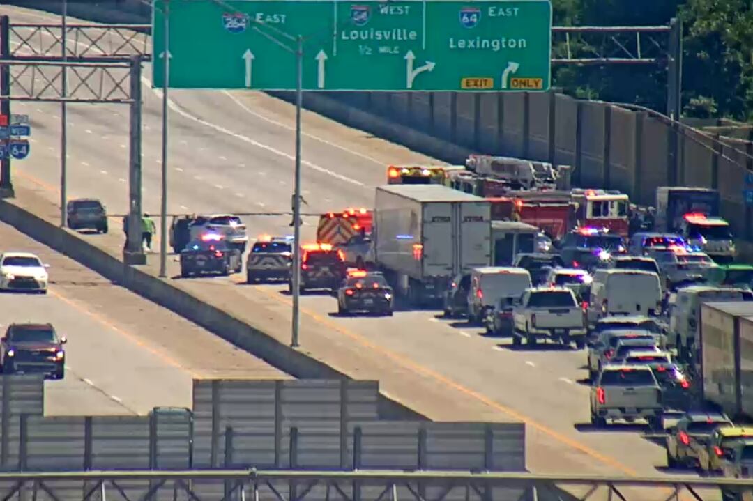 I-264 East near Breckenridge Lane in Jefferson County reopens after crash