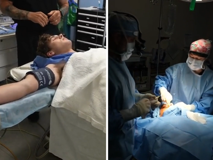Clavicular livestreams his nose job surgery