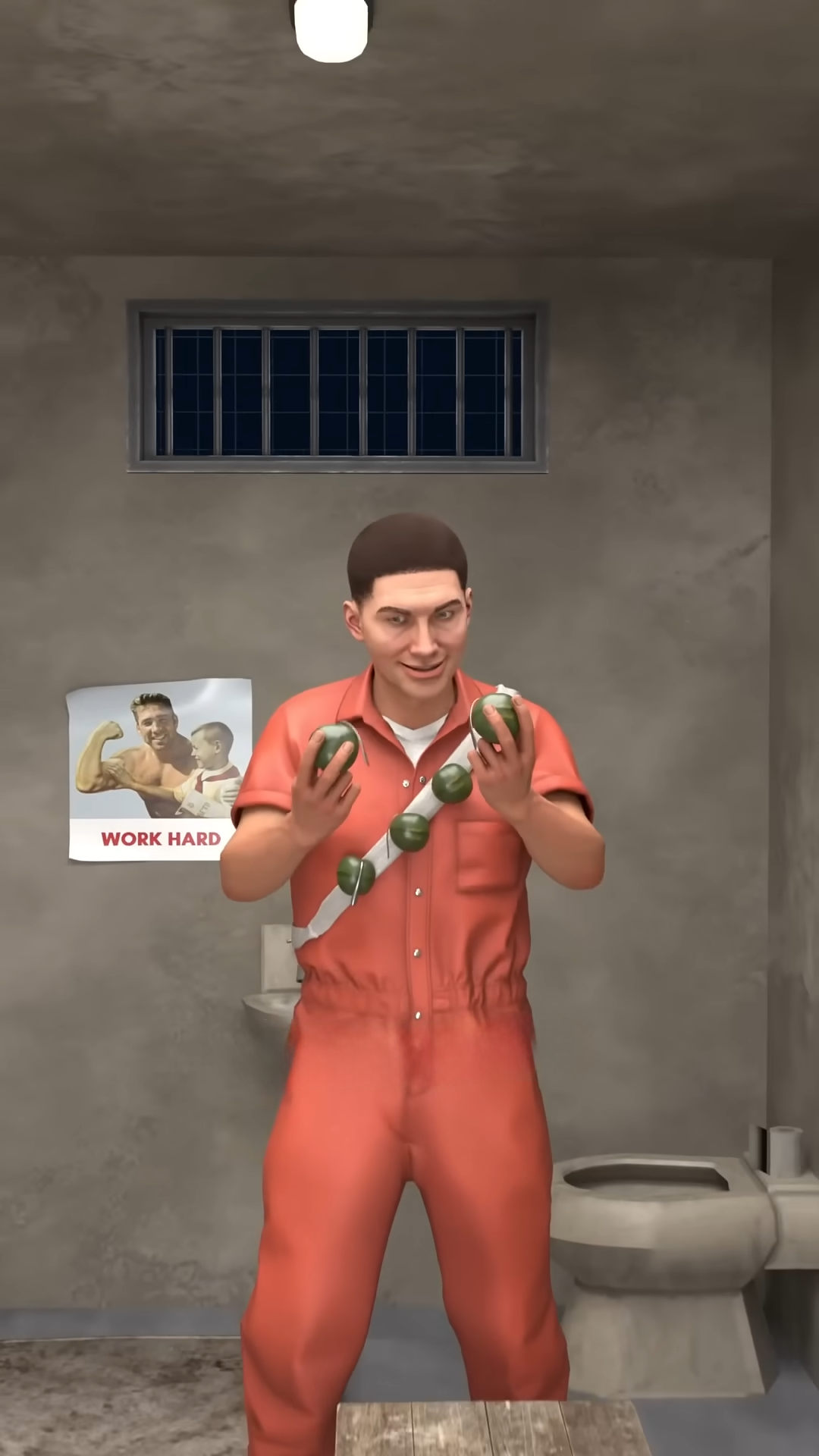 How did he escape prison with only fruit
