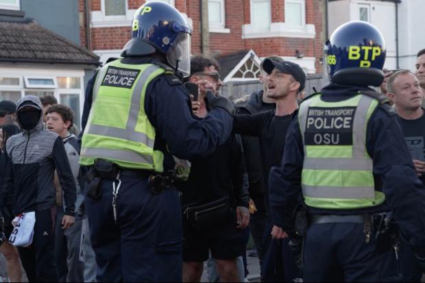 Reading police assisted in Southampton riots