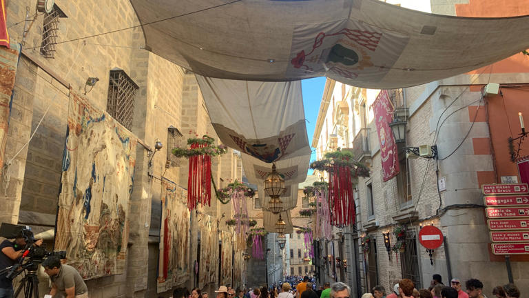 Los toldos del Corpus de Toledo no se instalan por el calor asfixiante ...