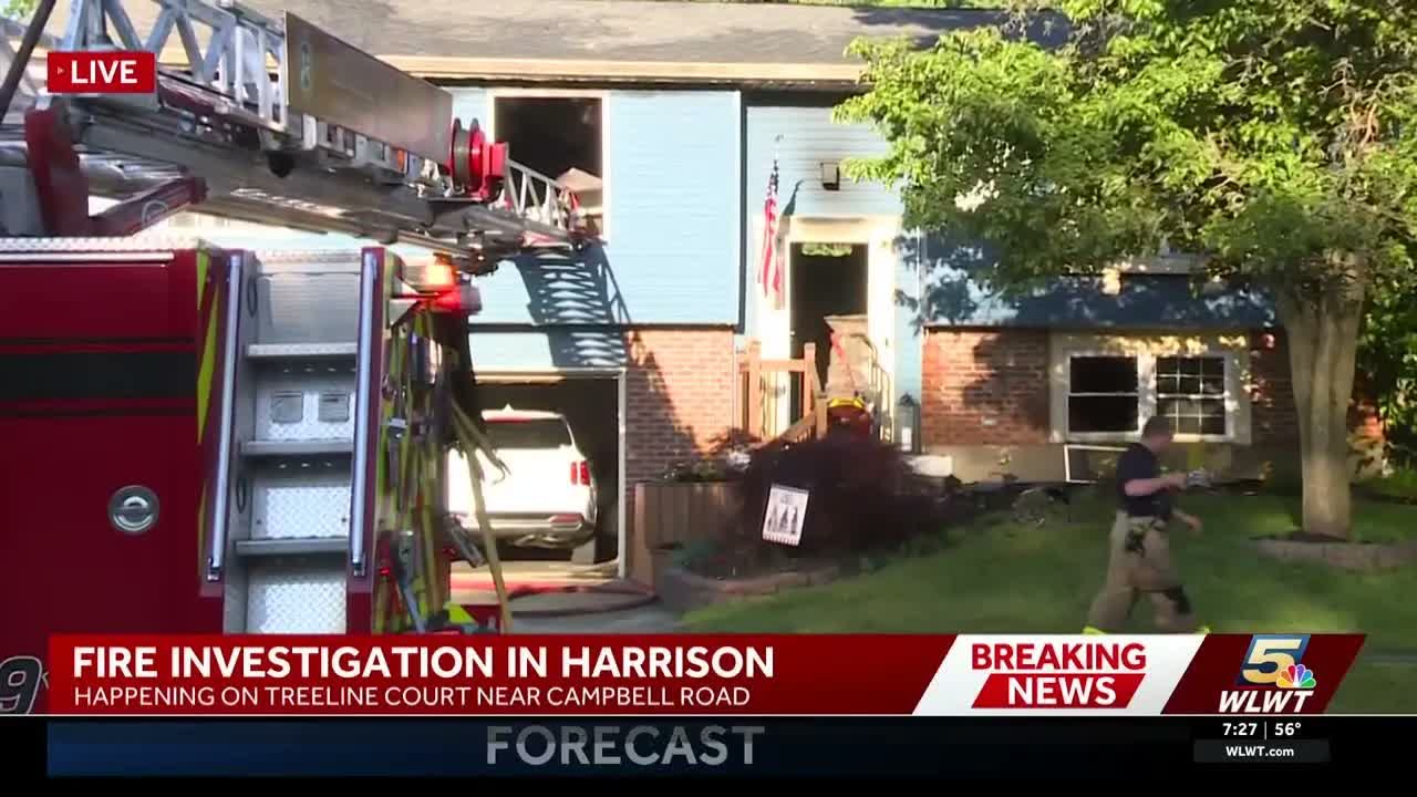 Fire investigation underway at Harrison home