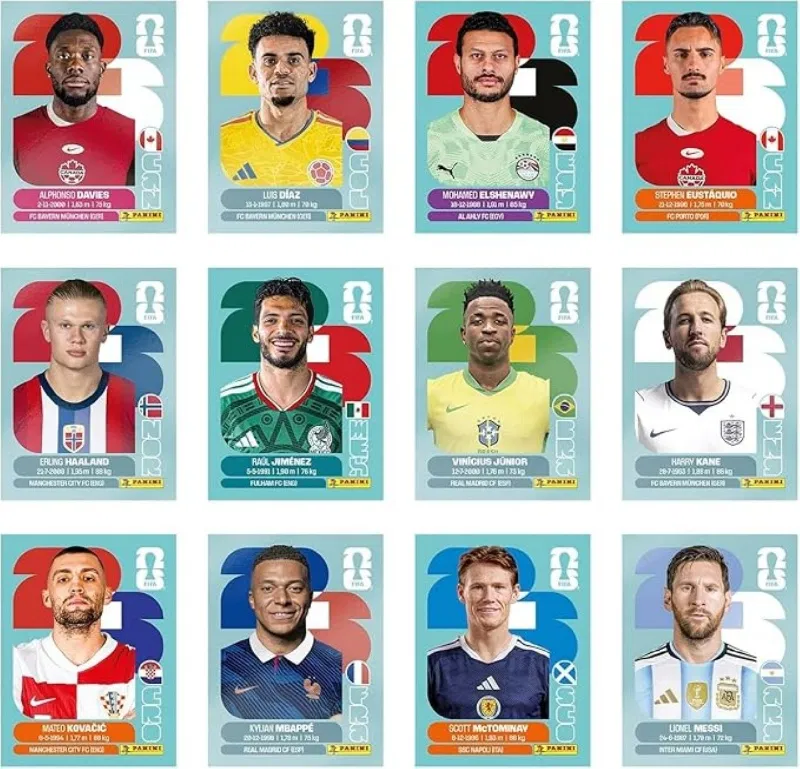 La caja con 100 sobres del álbum Panini FIFA World Cup 2026 llega con ...