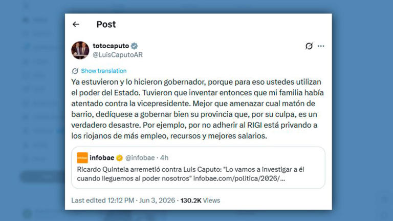 Posteo Luis Caputo 03062026