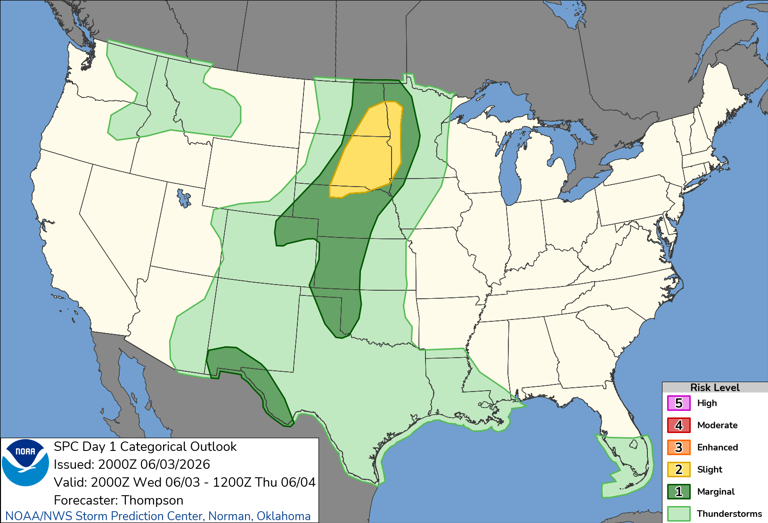 Tornado watch in effect as severe storms target South Dakota