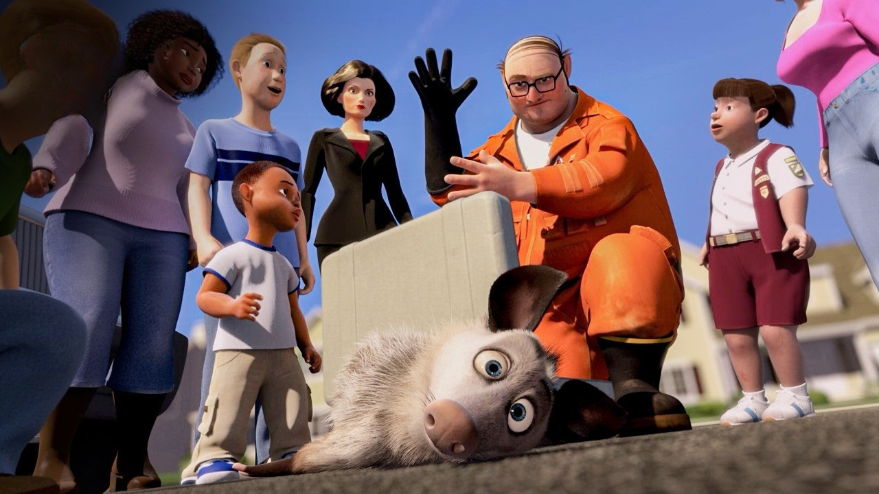 Ozzie the possum pretends to be dead to help steal food | Over the Hedge