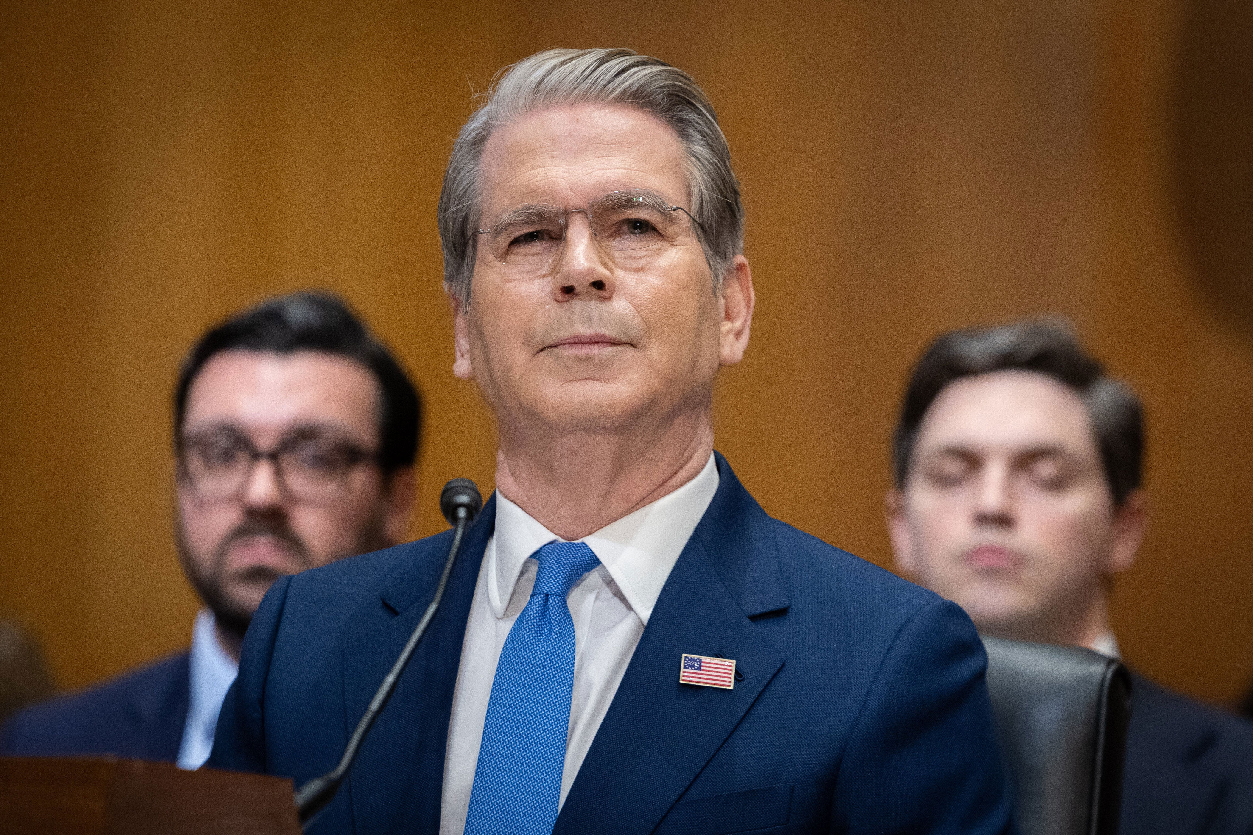 Scott Bessent squirms when confronted with Trump's own words on ...