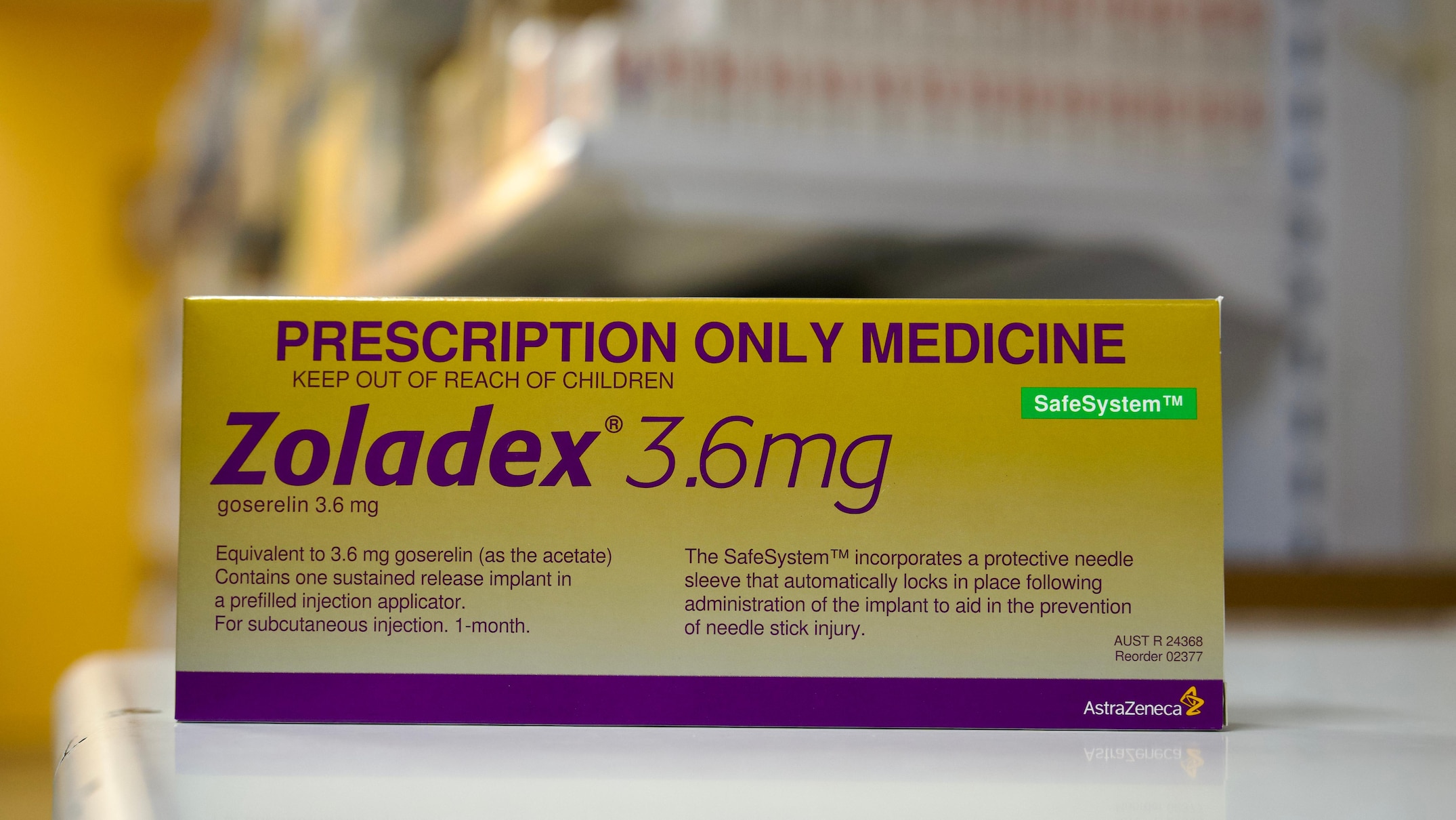 AstraZeneca requests Zoladex removal from French reimbursement lists