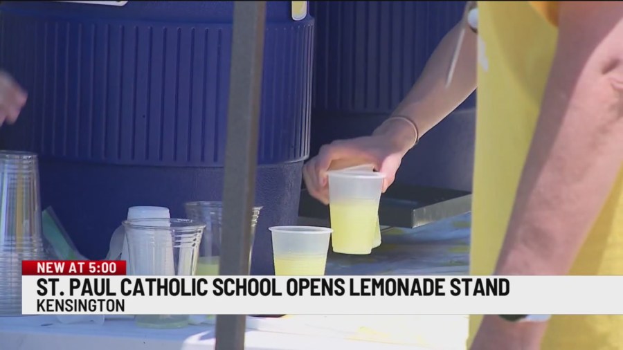 Kensington 4th-graders open lemonade stand for charity
