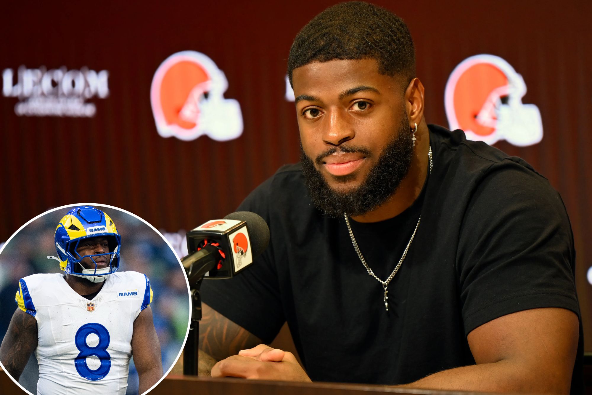 Curated visual reference: Visual Reference: Los Angeles Rams Enact Jersey Swap Policy For Fans Stuck