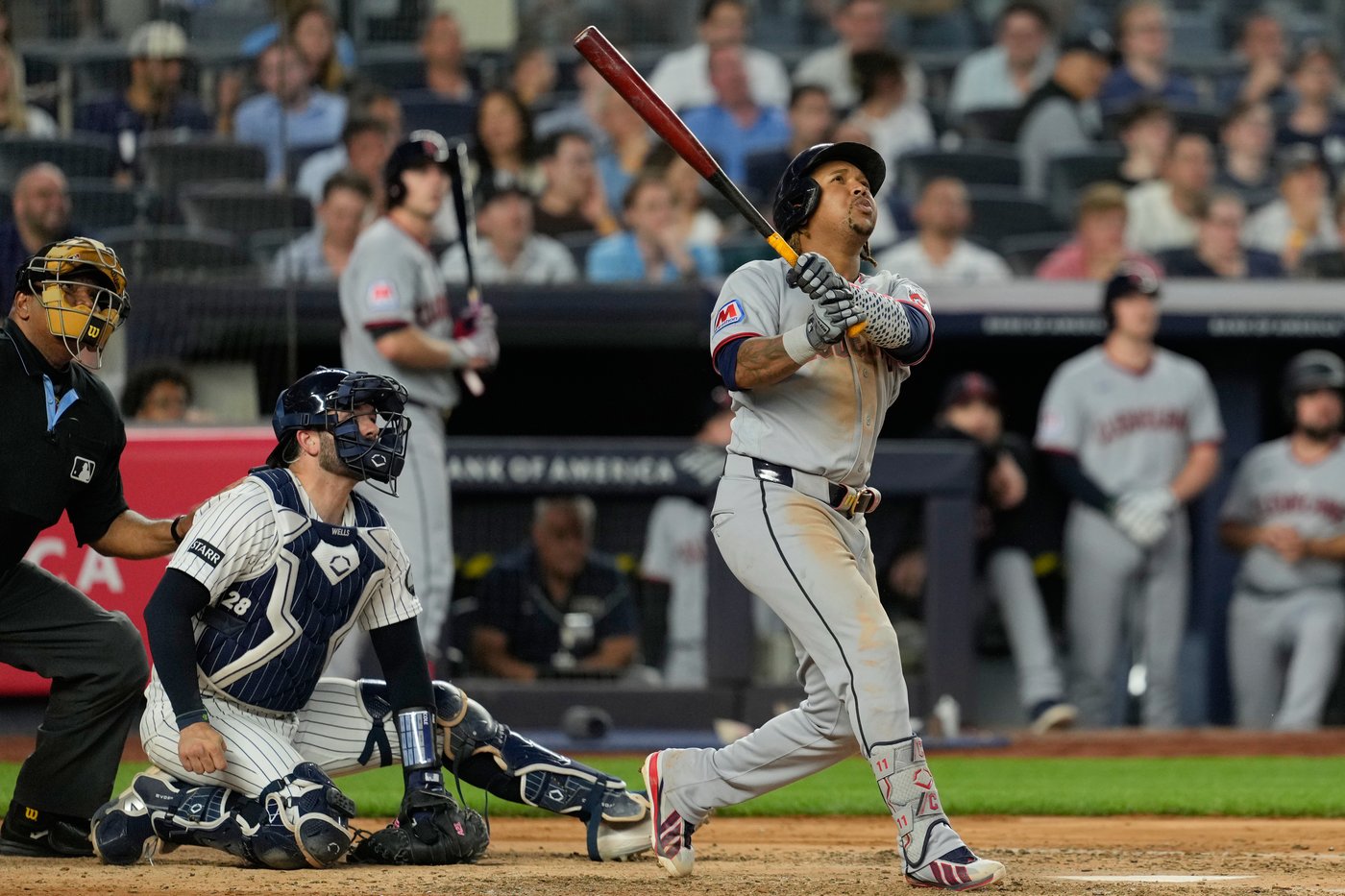 Ramírez leads the way again as Guardians hit 3 homers off Cole in 5-4 ...